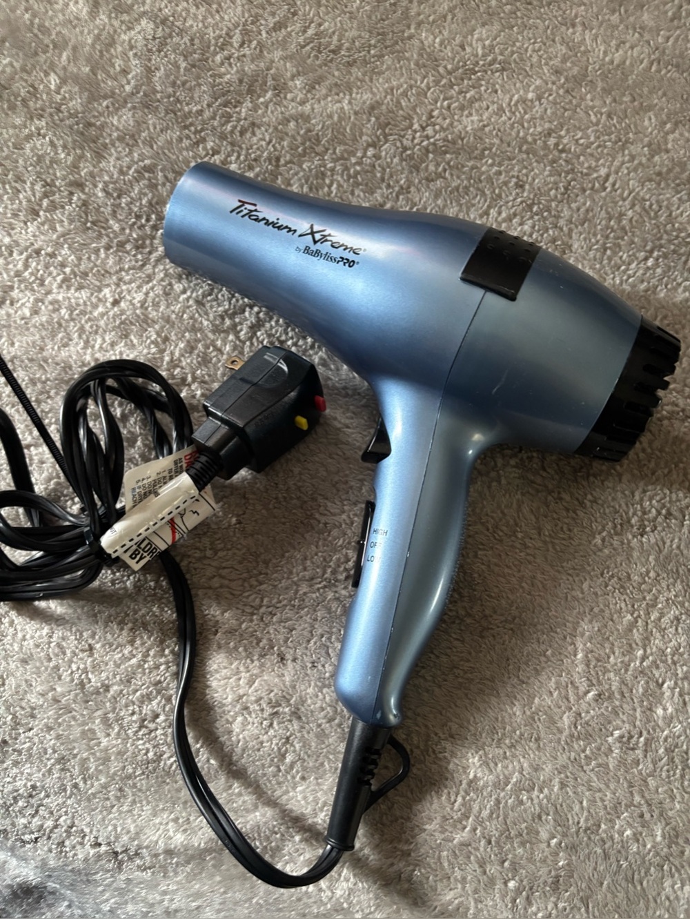 BaBylissPRO Titanium Xtreme Blue Hair Dryer